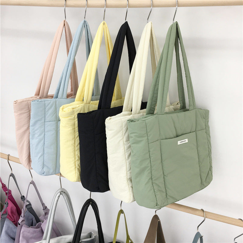 Nylon Canvas Shoulder Bag