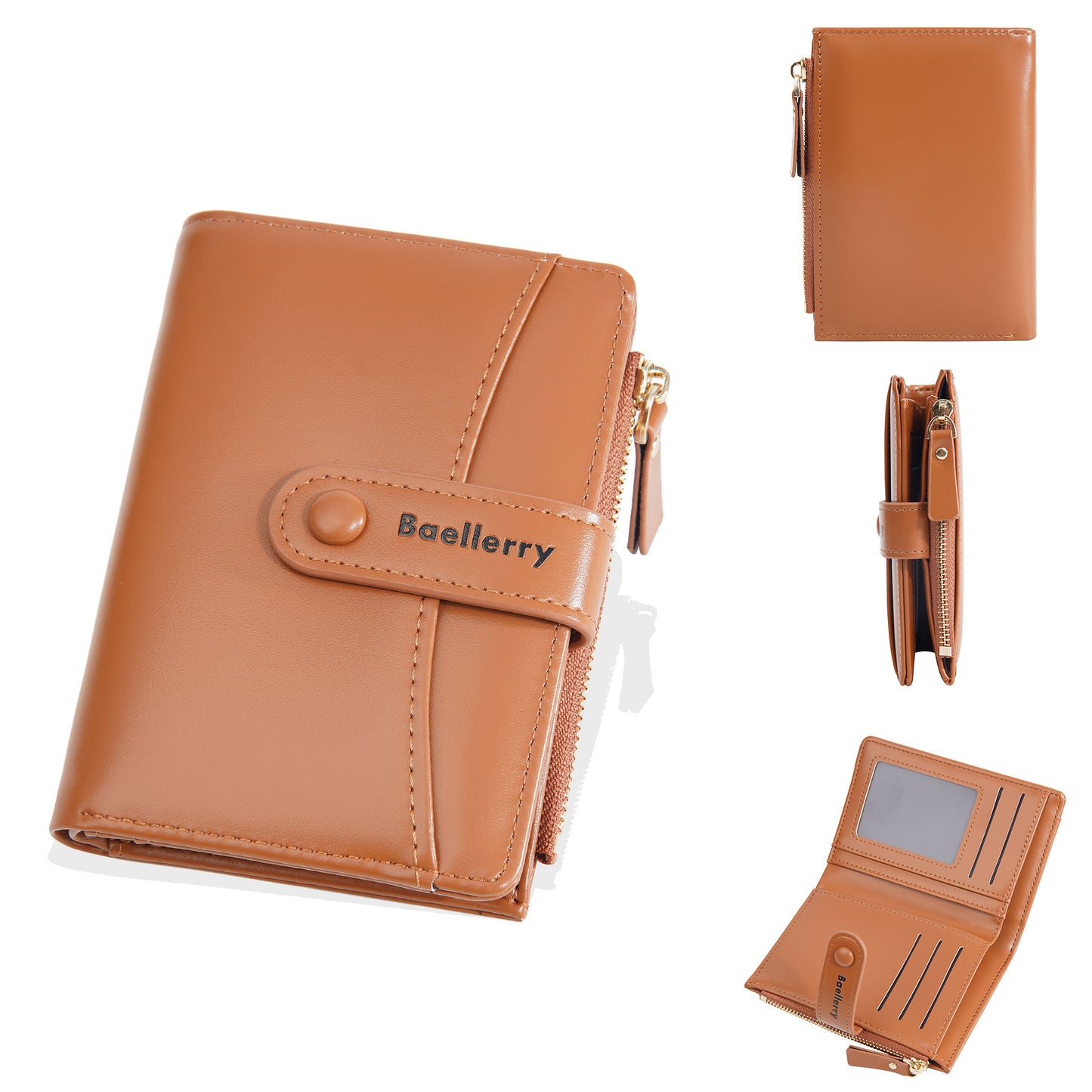 Damen Brieftasche Mode Pu Kurze Brieftasche
