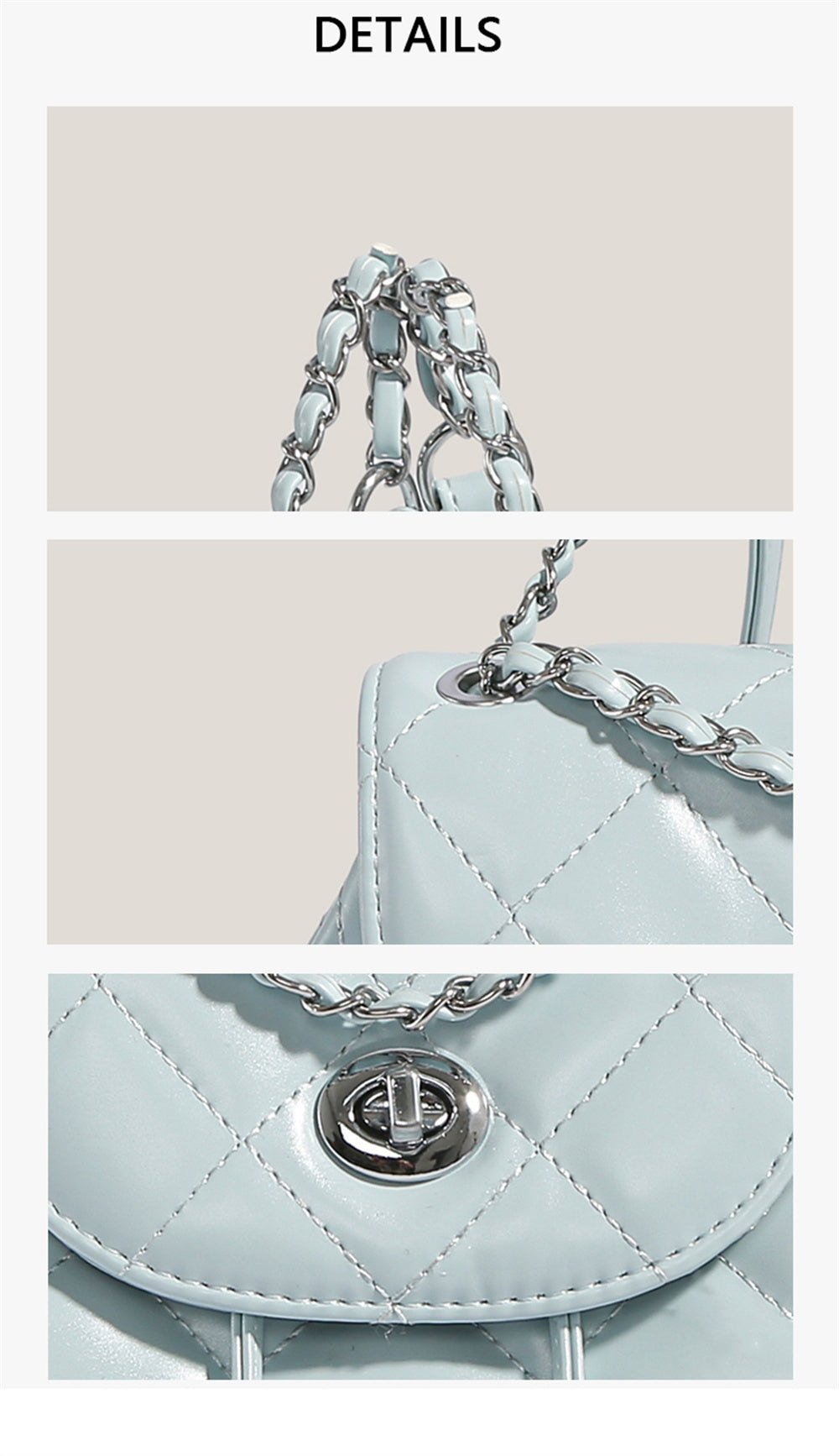 Rhombus Plaid Damen Rucksack