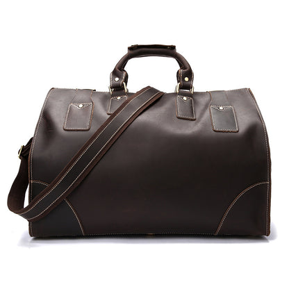 Bolso vintage de piel de vacuno para hombre.