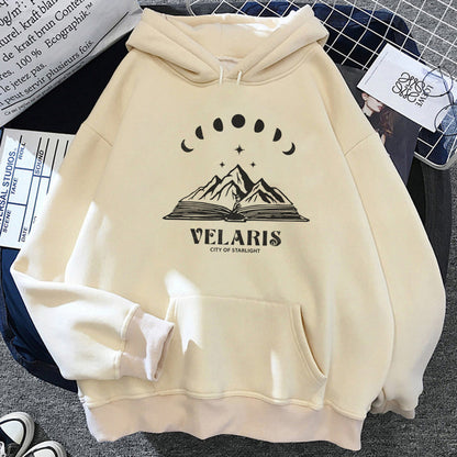 Sudadera con capucha Acotar para mujer, estilo gótico japonés