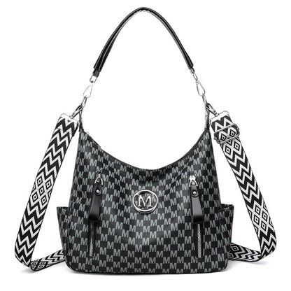 Bolso bandolera con estampado retro