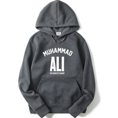 Einfarbiger Fleece-Pullover für Herren, Sweatshirt, Kapuzenpullover, Buchstabendruck