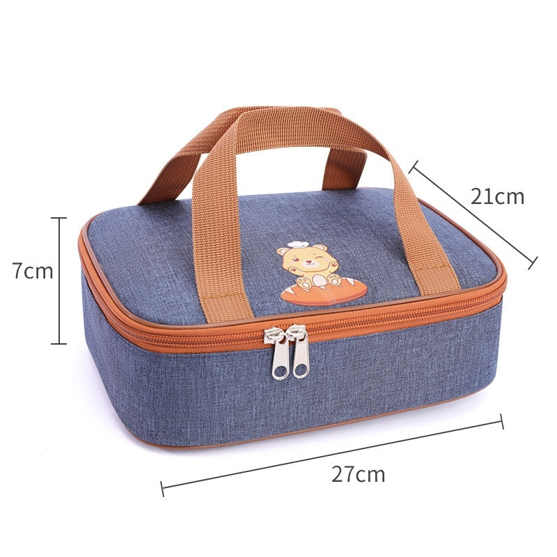 Children's Thermal Insulation Portable Commercial Lunch Box Lunch Bag Oxford Cloth