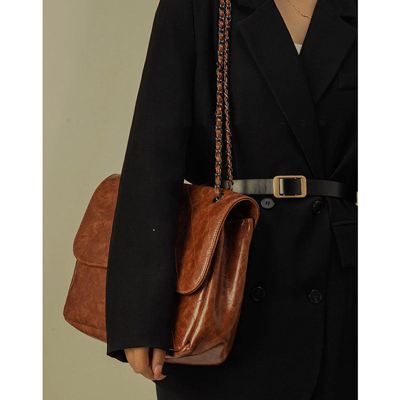 Rhombus Chain Shoulder Underarm Bag