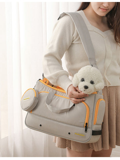 Bolso bandolera cálido de gran capacidad para mascotas