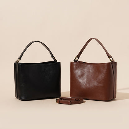Rindsleder Vintage Schulterhandtasche