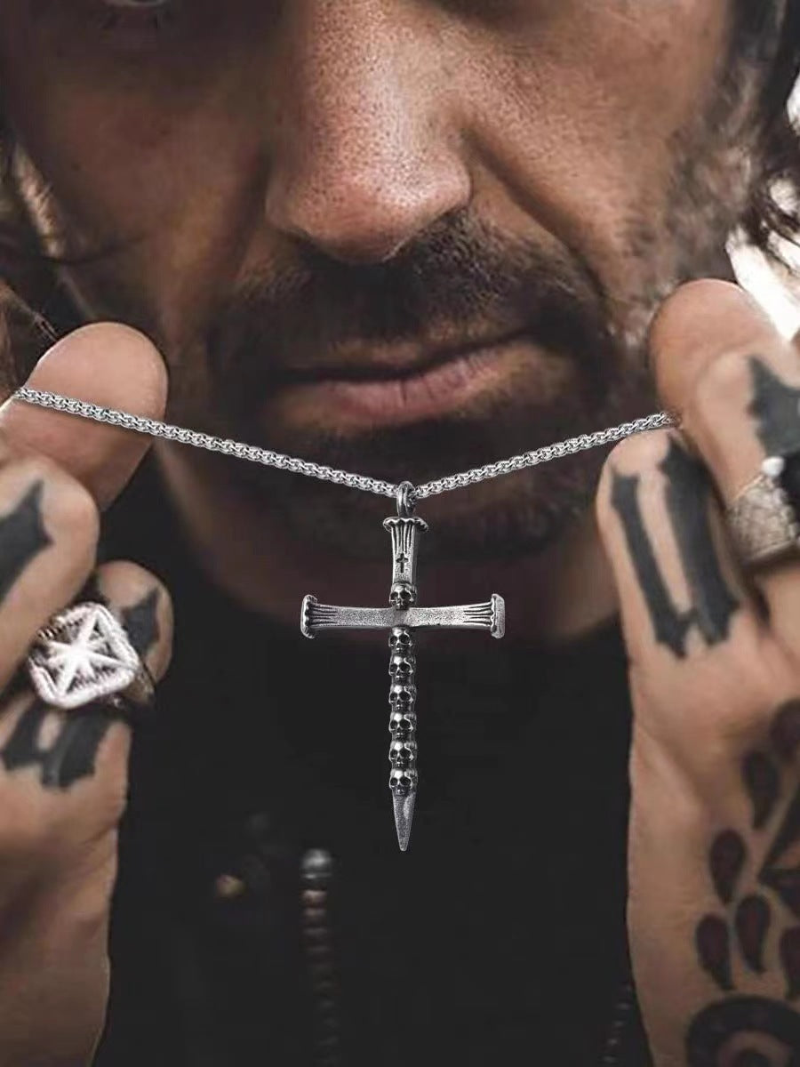 Cross Necklace Women Trendy Hip Hop European And American Style Niche