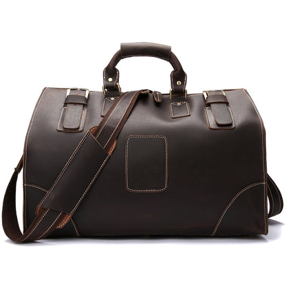 Bolso vintage de piel de vacuno para hombre.