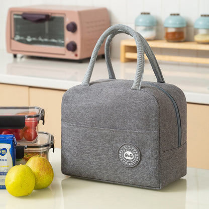 Bolsa de almuerzo portátil grande de aluminio con conservación del calor para llevar a mano