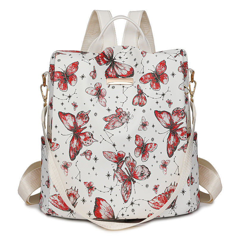 Butterfly Printed Shoulder Backpack