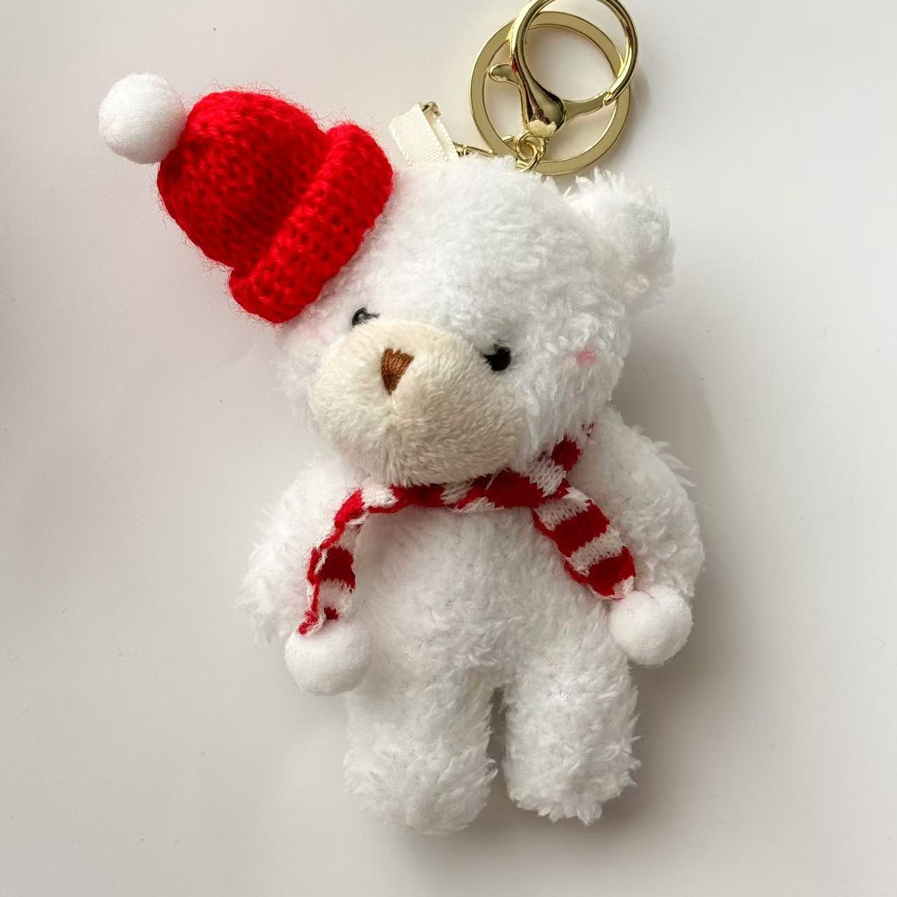 Fashion Personality Bear Plush Pendant Keychain