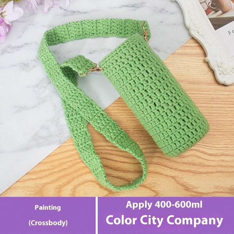Cup Cover Crossbody Long Strap Vacuum Cup Glass Universal