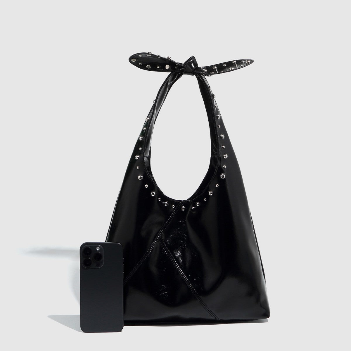 Modern Rivet Accent Tote