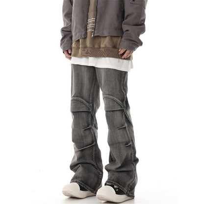 Retro Washed Distressed Skinny Jeans Casual Pants For Men - BAGMODA