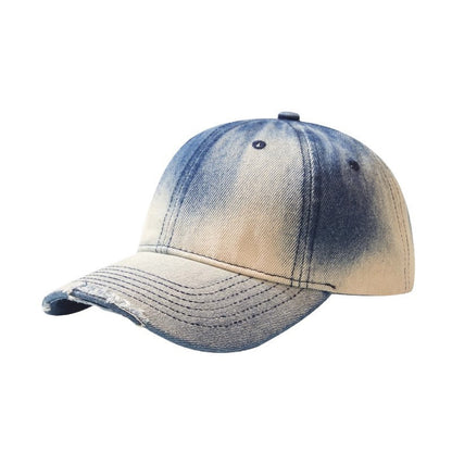 Gorra de béisbol informal de mezclilla degradada y desgastada para combinar con todo