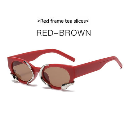 Nuevas gafas de sol con diseño de serpiente a prueba de sol para mujer
