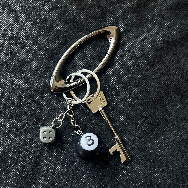 Zinc Alloy Niche Dice Waist Ornaments Fastener Handbag Pendant