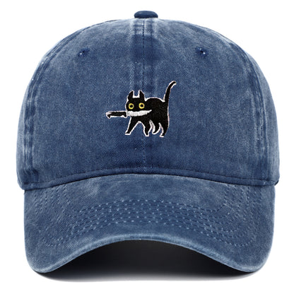 Sombrero para exteriores desgastado con bordado retro