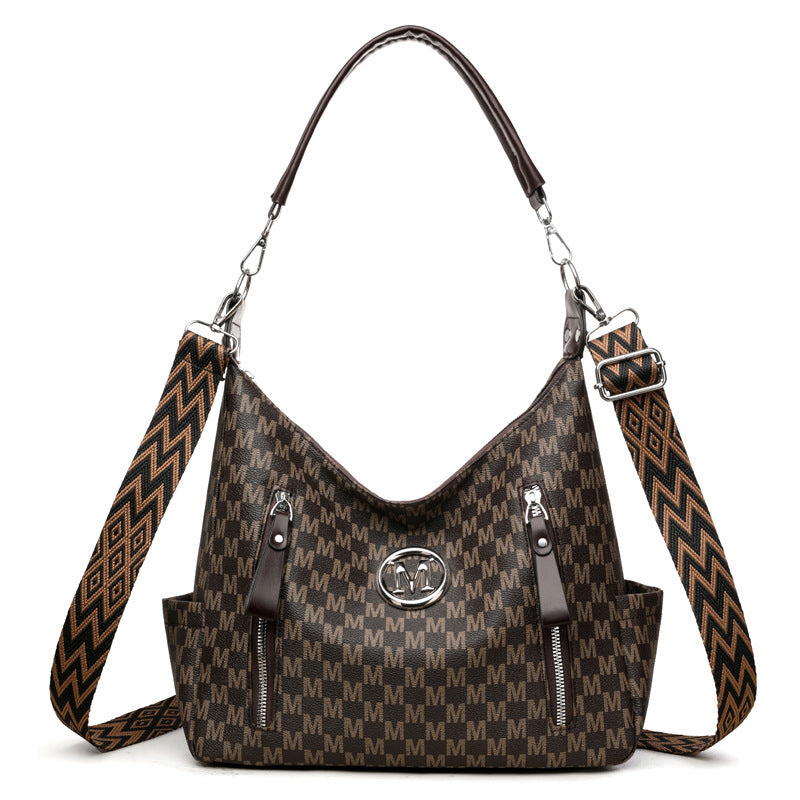 Bolso bandolera con estampado retro