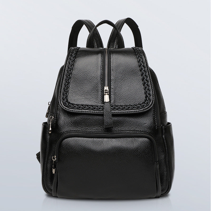 Street Trend Leather Women's Backpack