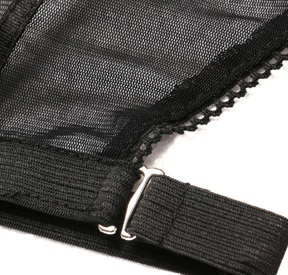 Bügel bestickt schwarz Temperament sexy Dessous