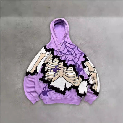 Skull Skeleton 3d Printed Sweater For Men