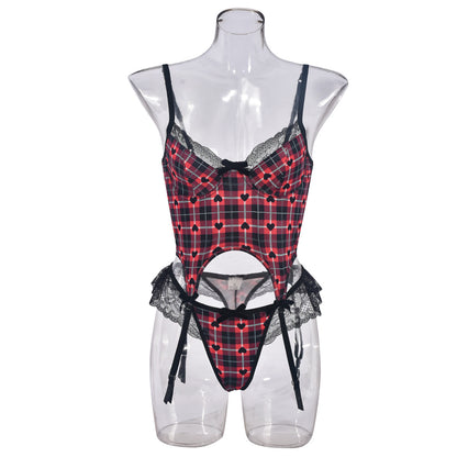 Strumpfhalter Shapewear Anzug Damen Spitze