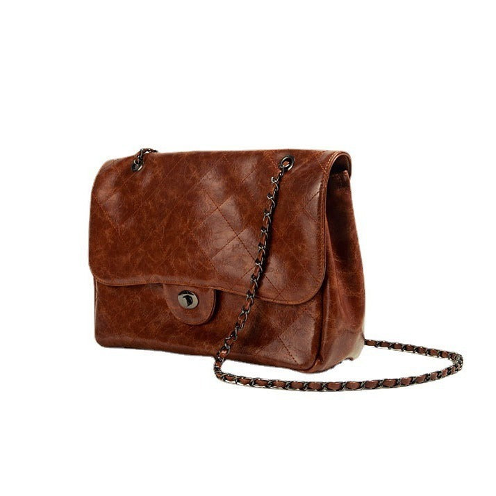 Rhombus Chain Shoulder Underarm Bag