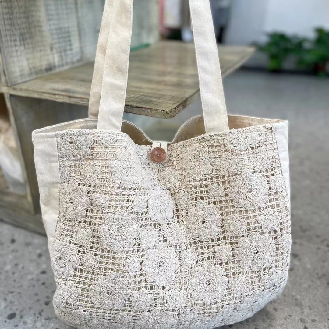 Summer Jacquard Tote Bag