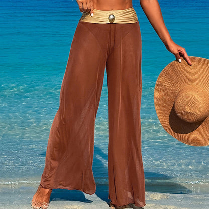 Bikini Dreiteiliger Strandhosen-Split-Badeanzug für Damen