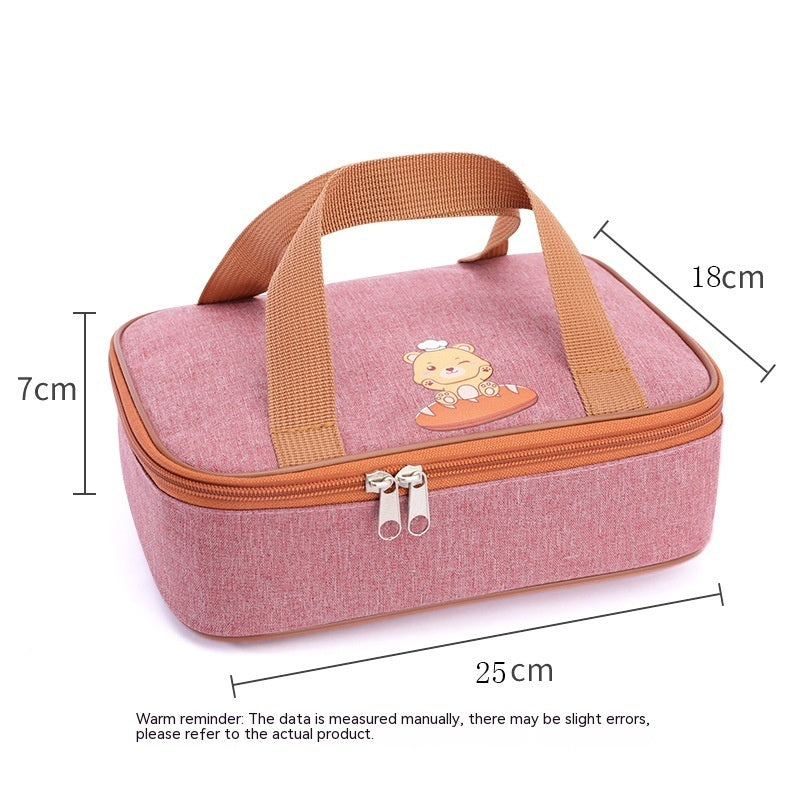 Children's Thermal Insulation Portable Commercial Lunch Box Lunch Bag Oxford Cloth