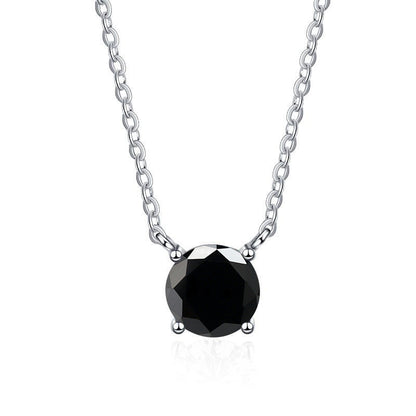 Collar de moissanita de 1 quilate en plata de ley S925