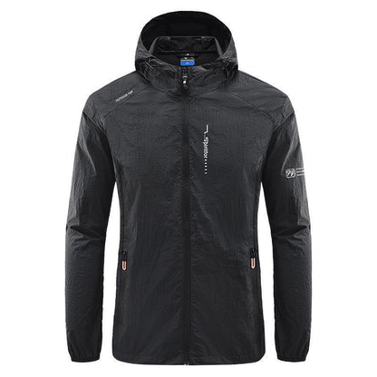 Chaqueta con capucha y protección solar para hombre, para exteriores, de verano
