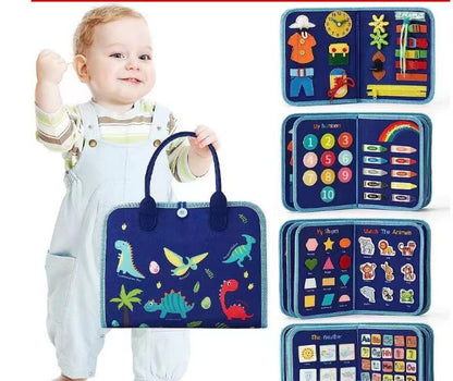 Nuevo libro de actividades para niños, tablero de actividades para vestirse y abotonarse, aprendizaje para bebés, educación temprana, preescolar, juguete de aprendizaje sensorial.