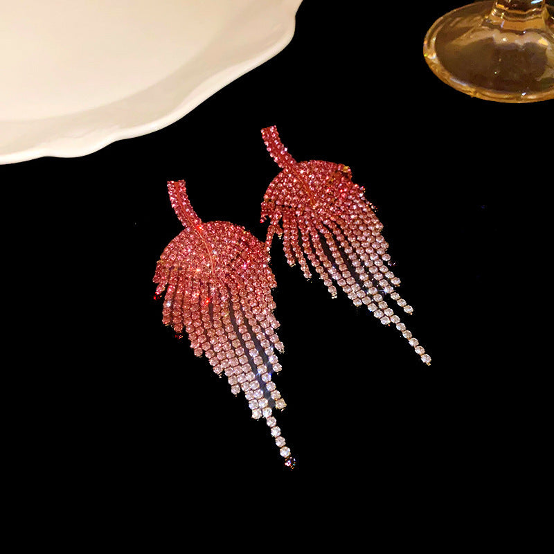 Fashion Love Tassel Stud Earrings For Women