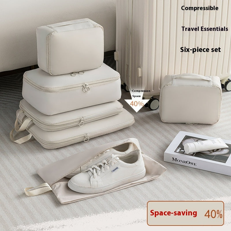 Travel Buggy Bag Memory Cloth Six-piece Compressed Clothing Luggage