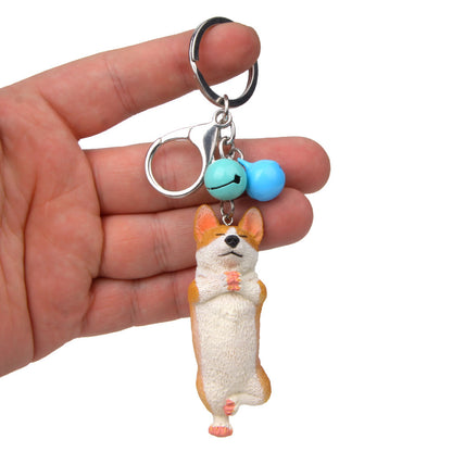 Llavero con campana para escalar, ideal para yoga y perros independientes de Corgi