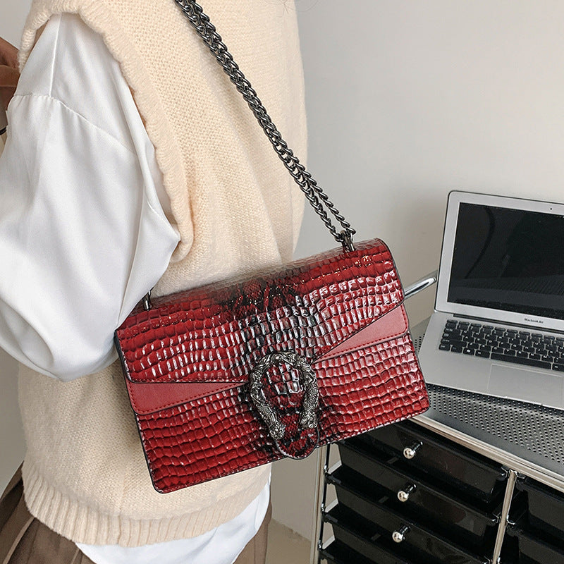 Animal Printed Chain Bag