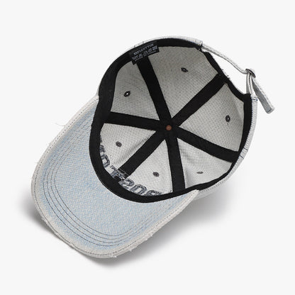 Gorra de hombre con visera suave y bordado tridimensional para exteriores