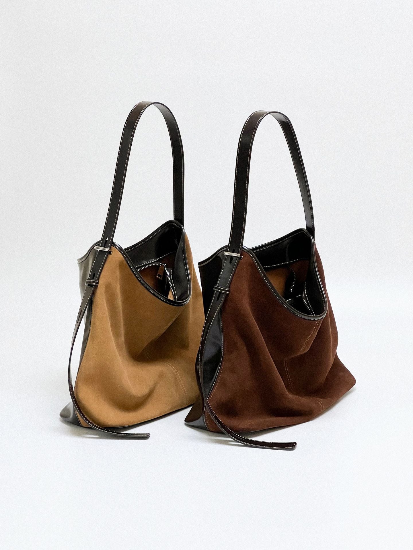 Matte Leather Underarm Commuter Bag