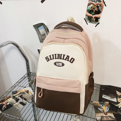 Mochila de viaje para pareja de estudiantes universitarios