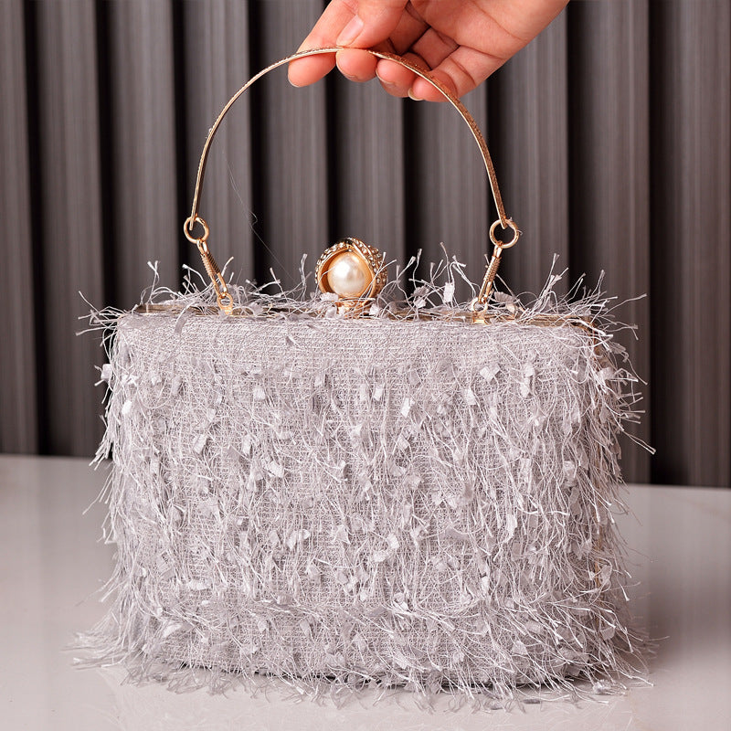 Tassel Party Evening Bag Fashion Luxury Designer Square Bags Crossbody Shoulder Bag Ladies
