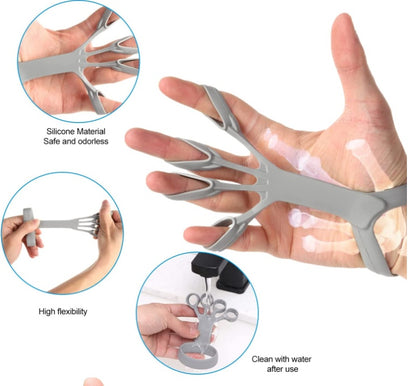 Dispositivo de agarre de silicona para ejercitar los dedos, ejercitador de agarre de mano para artritis, fortalece el entrenamiento de rehabilitación y alivia el dolor.
