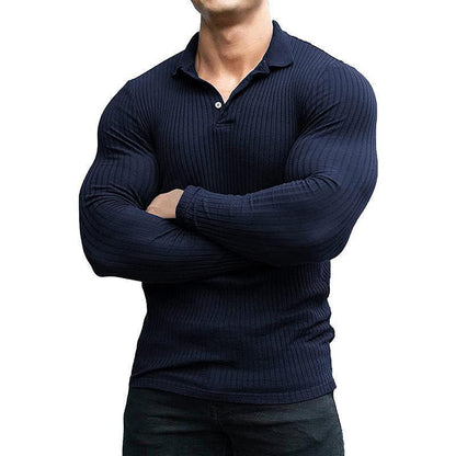 Men's New Fitness T-shirt Long Sleeve Casual Sports Fit