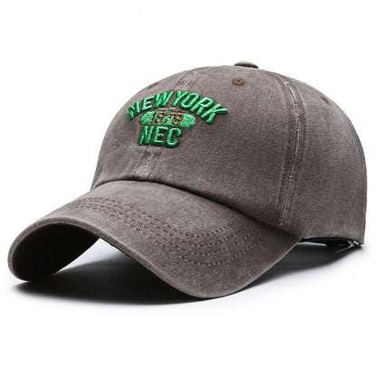 Gorra de béisbol con letras tridimensionales bordadas en tela para hombre