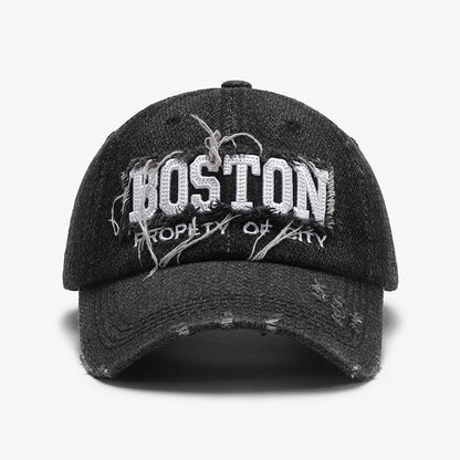 Gorra de hombre con visera suave y bordado tridimensional para exteriores