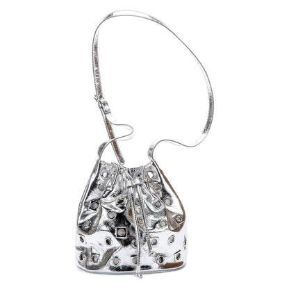 Bolso elegante de ante tipo cubo