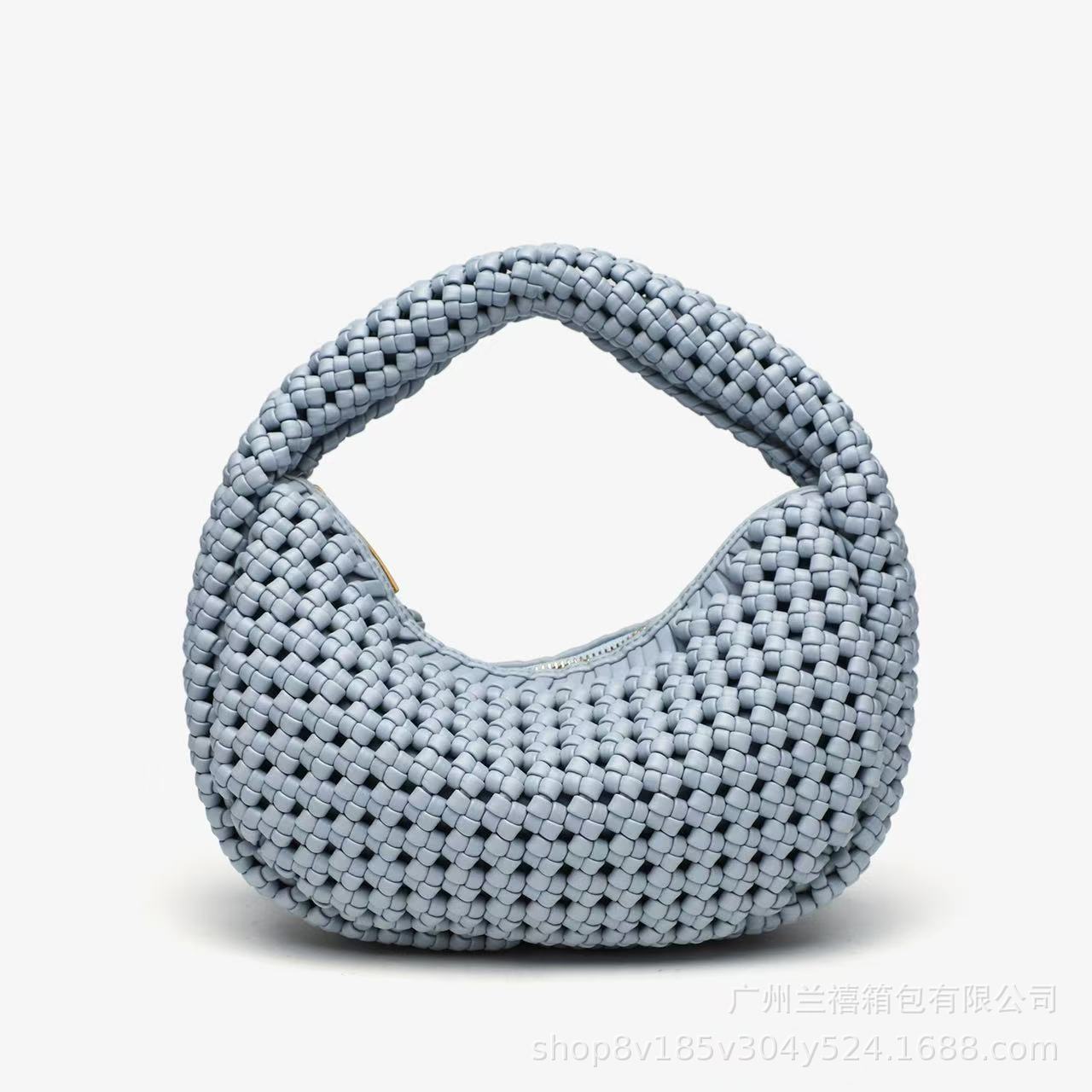Elegante bolso de luna nueva tejido a mano