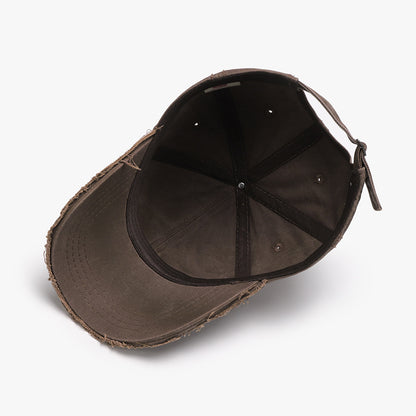 Buchstaben Dreidimensionale Stickerei Soft Top Burr Herren Baseball Cap